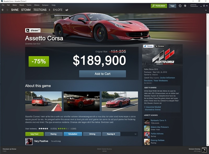 Assetto Corsa sale page on Steam