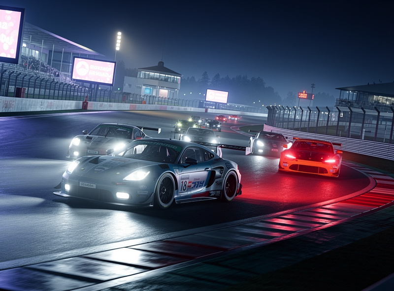 Forza Motorsport night racing screenshot
