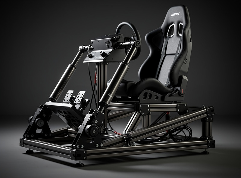 A 2DOF sim racing motion platform reproducing pitch and roll in a home cockpit