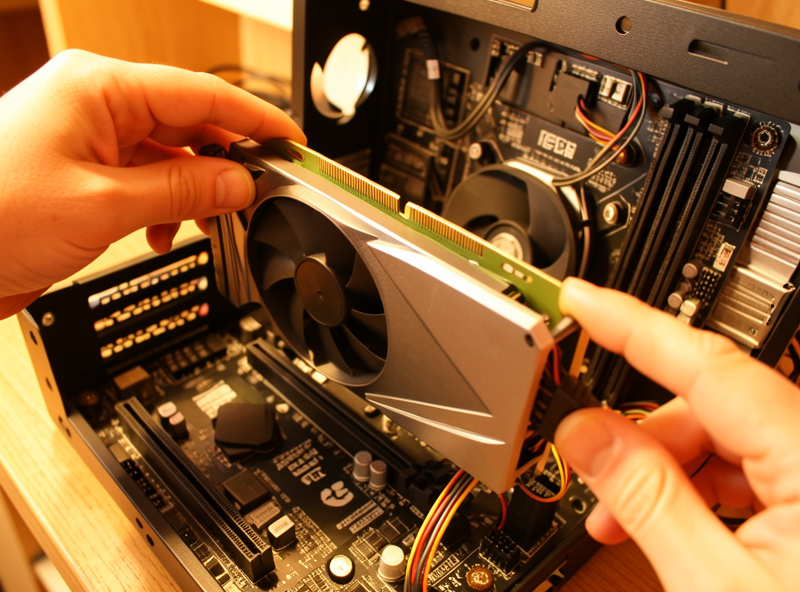 A mid-range graphics card and components for a budget sim racing build