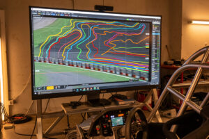 Track map and sectors in sim telemetry
