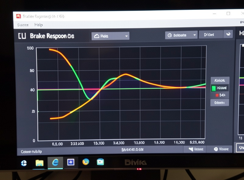 Brake response curve editor on screen with an S-curve plotted in sim racing pedal software