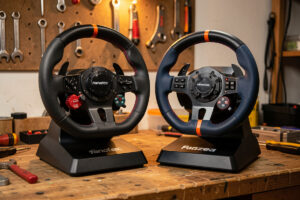 Fanatec and Moza sim racing ecosystems compared side by side