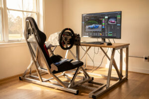 Sim racing wheelbase software and firmware