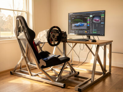 Sim racing wheelbase software and firmware