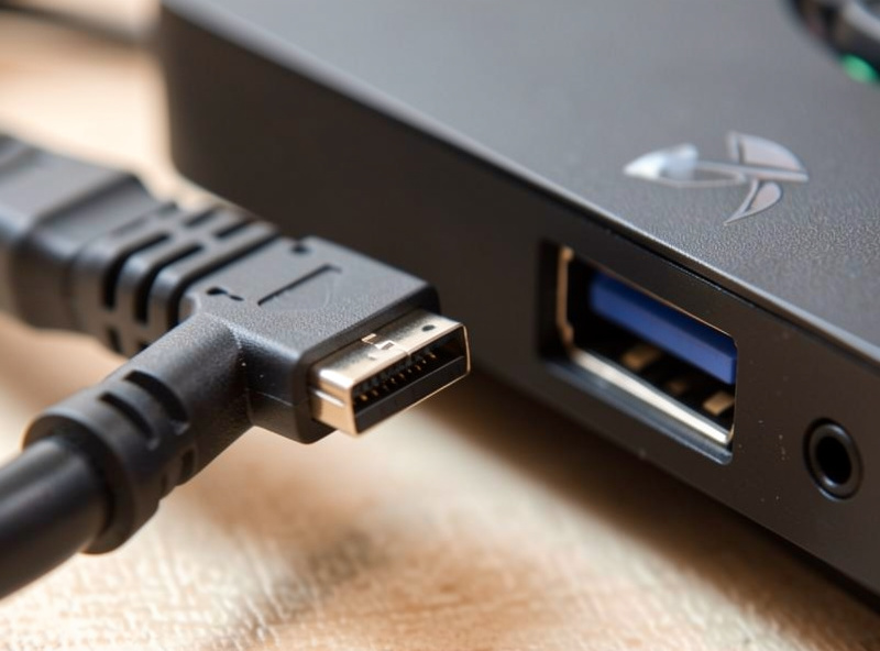 Sim racing wheel USB connector next to an Xbox console USB port illustrating the authentication handshake